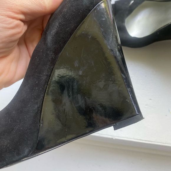 Classy, Sexy, Professional Jessica Simpson Peep Toe Wedges, Black, Size 7! ๐ โจ - Picture 9 of 11